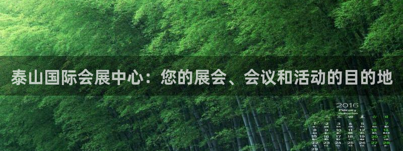 果博注册充值怎么充：泰山国际会展中心：您的展会、会议和活动的目的地