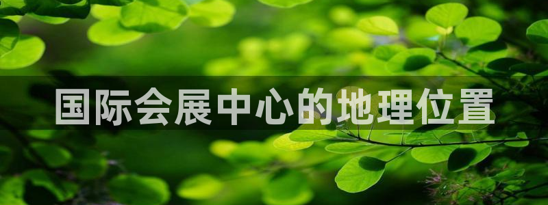 果博客服电话哪里找啊：国际会展中心的地理位置