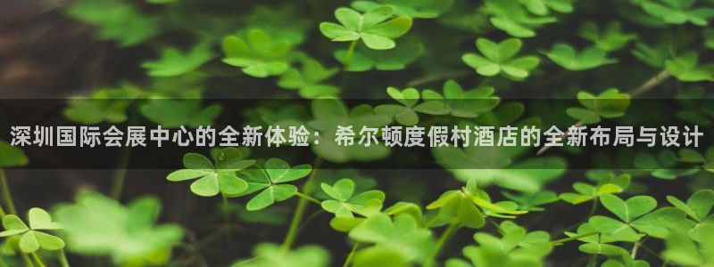 果博注册会员怎么注销：深圳国际会展中心的全新体验：希尔顿度假村酒店的全新布局与设计